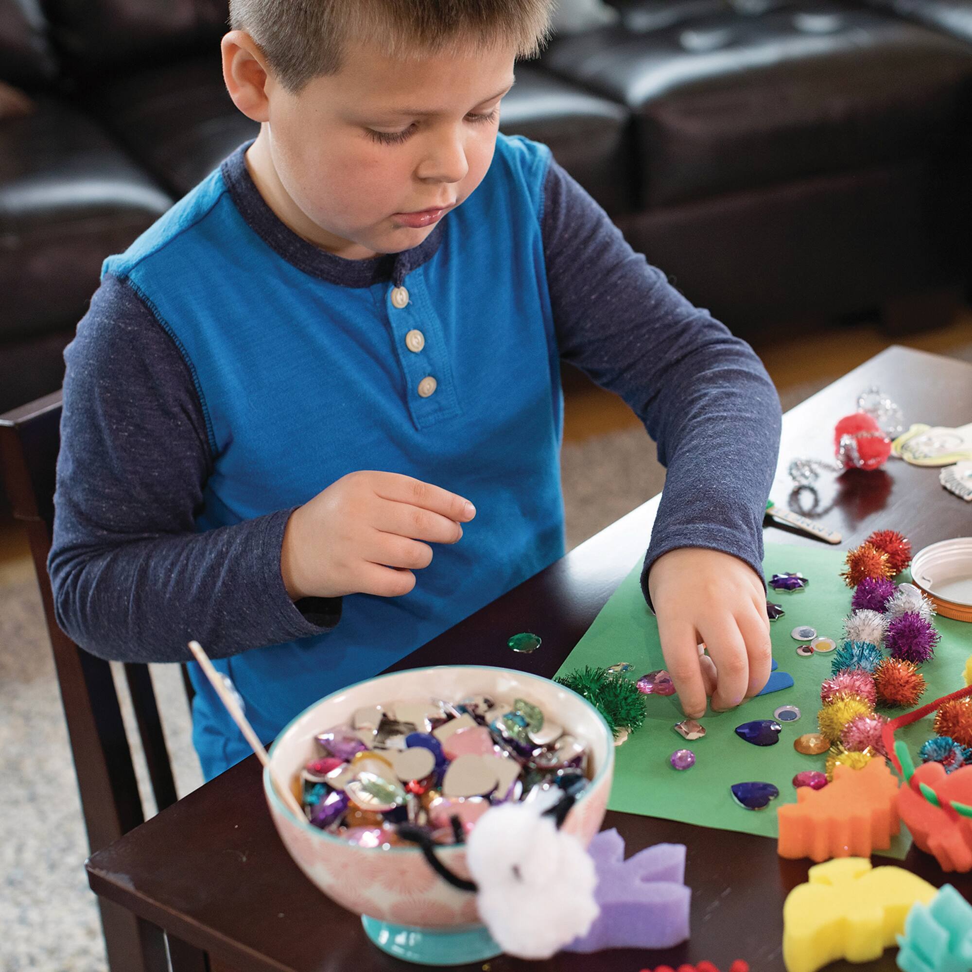 Creativity Street® Round Black, Painted & Bright Wiggle Eyes Storage Stacker, 2 Packs of 400
